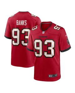 Eric Banks 93 Tampa Bay Buccaneers Game Men Jersey – Red