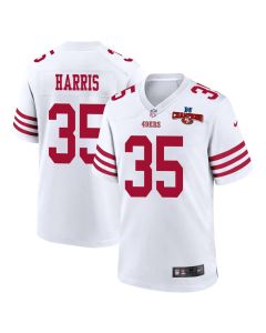 Erik Harris 35 San Francisco 49ers NFC Champions Patch Game Men Jersey – White