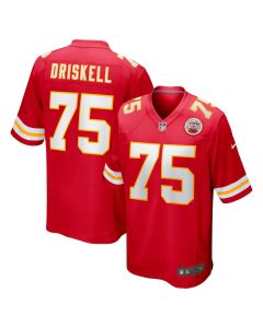 Ethan Driskell 75 Kansas City Chiefs Game Men Jersey – Red