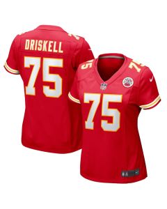 Ethan Driskell 75 Kansas City Chiefs Women’s Game Jersey – Red
