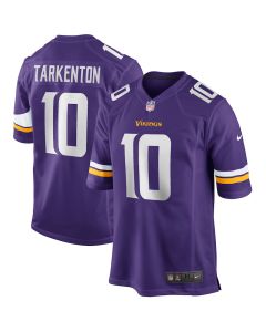 Fran Tarkenton 10 Minnesota Vikings Men Game Retired Jersey – Purple