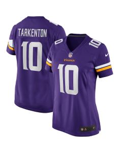 Fran Tarkenton 10 Minnesota Vikings Women Game Retired Jersey – Purple