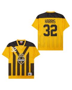 Franco Harris 32 Pittsburgh Steelers Retro Throwback Legacy Men Jersey – Black/Yellow