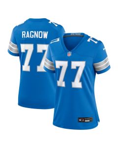 Frank Ragnow 77 Detroit Lions Women’s Team Game Jersey – Blue
