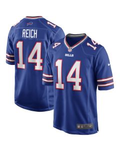 Frank Reich 14 Buffalo Bills Men Game Retired Jersey – Royal