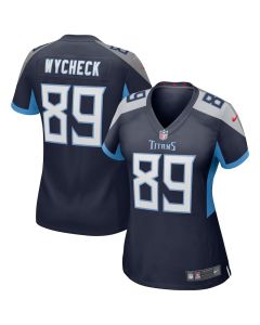 Frank Wycheck 89 Tennessee Titans Women Game Retired Jersey – Navy