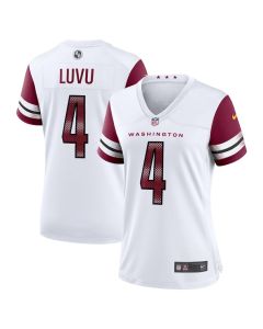 Frankie Luvu 4 Washington Commanders Women’s Game Jersey – White