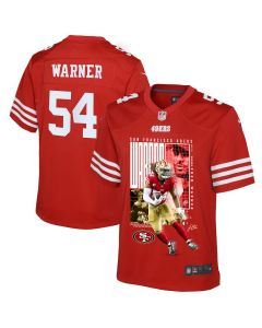 Fred Warner 54 San Francisco 49ers All-Pro Fred Game YOUTH Jersey – Scarlet