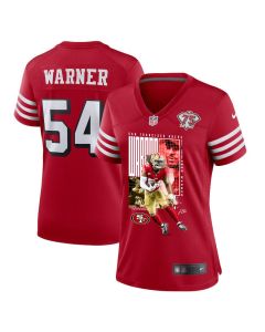 Fred Warner 54 San Francisco 49ers All-Pro Fred Women Game Jersey – Scarlet