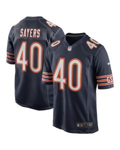 Gale Sayers 40 Chicago Bears Men Game Retired Jersey – Navy