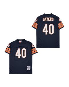Gale Sayers 40 Chicago Bears Retro Throwback Men Jersey – Dark Navy