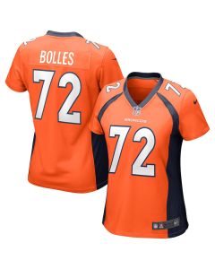 Garett Bolles 72 Denver Broncos Women Game Jersey – Orange