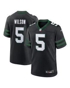 Garrett Wilson 5 New York Jets Alternate Game Men Jersey – Legacy Black