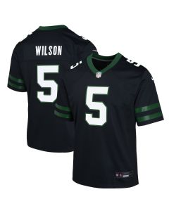 Garrett Wilson 5 New York Jets Alternate Game YOUTH Jersey – Legacy Black