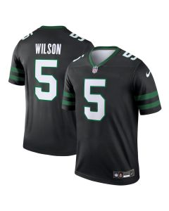 Garrett Wilson 5 New York Jets Alternate Legend Jersey – Men, Legacy Black