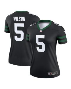 Garrett Wilson 5 New York Jets Alternate Legend Jersey, Women Legacy Black