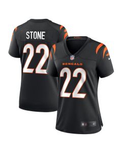 Geno Stone 22 Cincinnati Bengals Women’s Game Jersey – Black