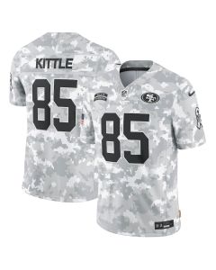 George Kittle 85 San Francisco 49ers 2024 Salute to Service Limited Men Jersey – Arctic Camo