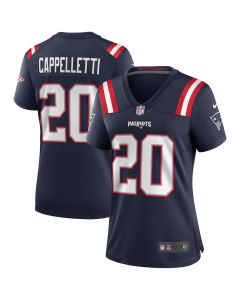 Gino Cappelletti 20 New England Patriots Women Game Retired Jersey – Navy