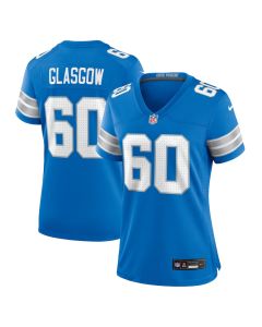 Graham Glasgow 60 Detroit Lions Women’s Team Game Jersey – Blue