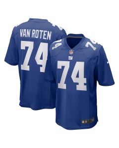 Greg Van Roten 74 New York Giants Team Game Men Jersey – Royal