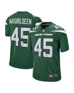 Hamsah Nasirildeen 45 New York Jets Men Game Jersey – Gotham Green