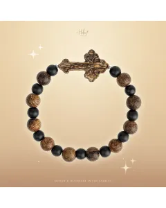 Handcrafted Natural Agarwood Bracelet for Spiritual Souls – Grounding Energy for Daily Wear, Meditation – Brown Agarwood – Main View
