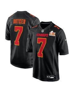 Harrison Butker 7 Kansas City Chiefs Super Bowl LIX Fashion Game Jersey – Carbon Black