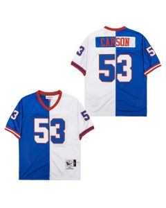 Harry Carson 53 New York Giants Two-Toned Throwback Men Jersey – Blue/White