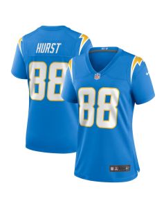 Hayden Hurst 88 Los Angeles Chargers Women’s Game Jersey – Powder Blue