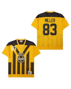 Heath Miller 83 Pittsburgh Steelers Retro Throwback Legacy Men Jersey – Black/Yellow