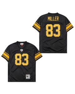 Heath Miller 83 Pittsburgh Steelers Retro Throwback Men Jersey – Black