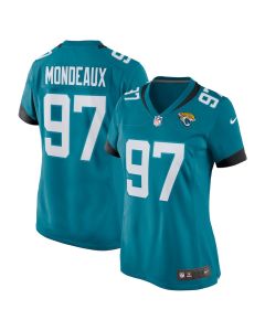 Henry Mondeaux 97 Jacksonville Jaguars Women Game Jersey – Teal