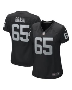 Hroniss Grasu 65 Las Vegas Raiders Women’s Team Game Jersey – Black