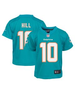 Infant Miami Dolphins Tyreek Hill Aqua Player Game Jersey