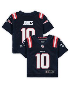 Infant New England Patriots Mac Jones Navy Game Jersey