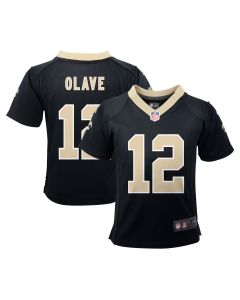 Infant New Orleans Saints Chris Olave Black Team Player Game Jersey