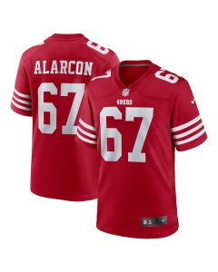 Isaac Alarcon 67 San Francisco 49ers Team Game Men Jersey – Scarlet