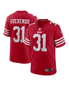 Isaac Guerendo 31 San Francisco 49ers Game Men Jersey – Scarlet