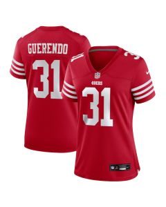 Isaac Guerendo 31 San Francisco 49ers Women’s Game Jersey – Scarlet