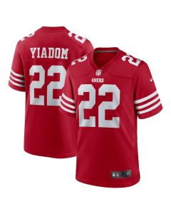 Isaac Yiadom 22 San Francisco 49ers Team Game Men Jersey – Scarlet