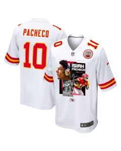 Isiah Pacheco 10 Kansas City Chiefs Pachinko Machine Game Men Jersey – White