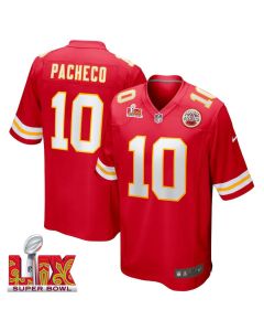 Isiah Pacheco #10 Kansas City Chiefs Super Bowl LIX Jersey – Men’s – Red