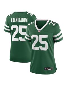 Israel Abanikanda 25 New York Jets Women’s Team Game Jersey – Legacy Green