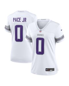 Ivan Pace Jr 0 Minnesota Vikings Women’s Alternate Game Jersey – White