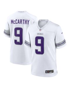 J.J. McCarthy 9 Minnesota Vikings Alternate Game Player Men Jersey – White