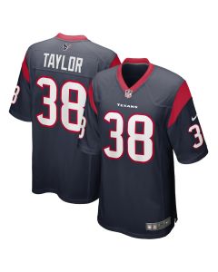 J.J. Taylor 38 Houston Texans Game Men Jersey – Navy