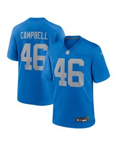 Jack Campbell 46 Detroit Lions Alternate Game Men Jersey – Blue