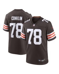 Jack Conklin 78 Cleveland Browns Team Game Men Jersey – Brown