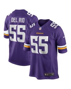 Jack Del Rio 55 Minnesota Vikings Men Game Retired Jersey – Purple